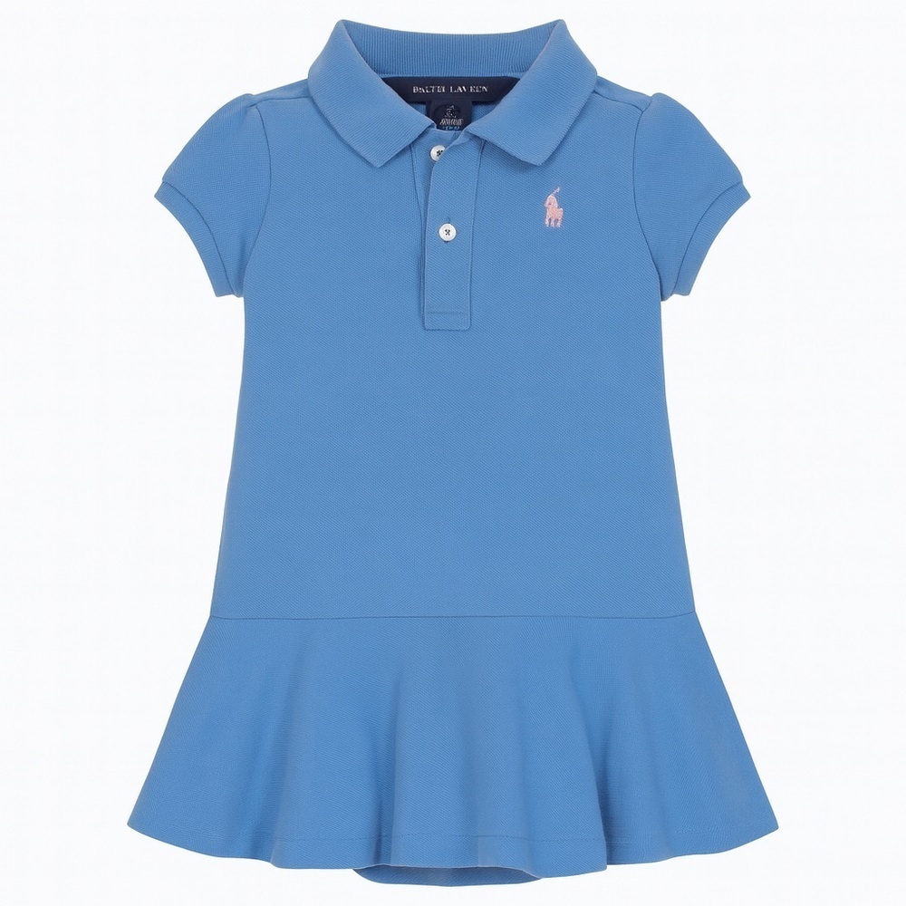 Ralph Lauren Blue Toddler Polo Dress